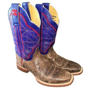 Women’s Cinch Edge CEW505 Purple Upper Cowboy Boots Sz 8B